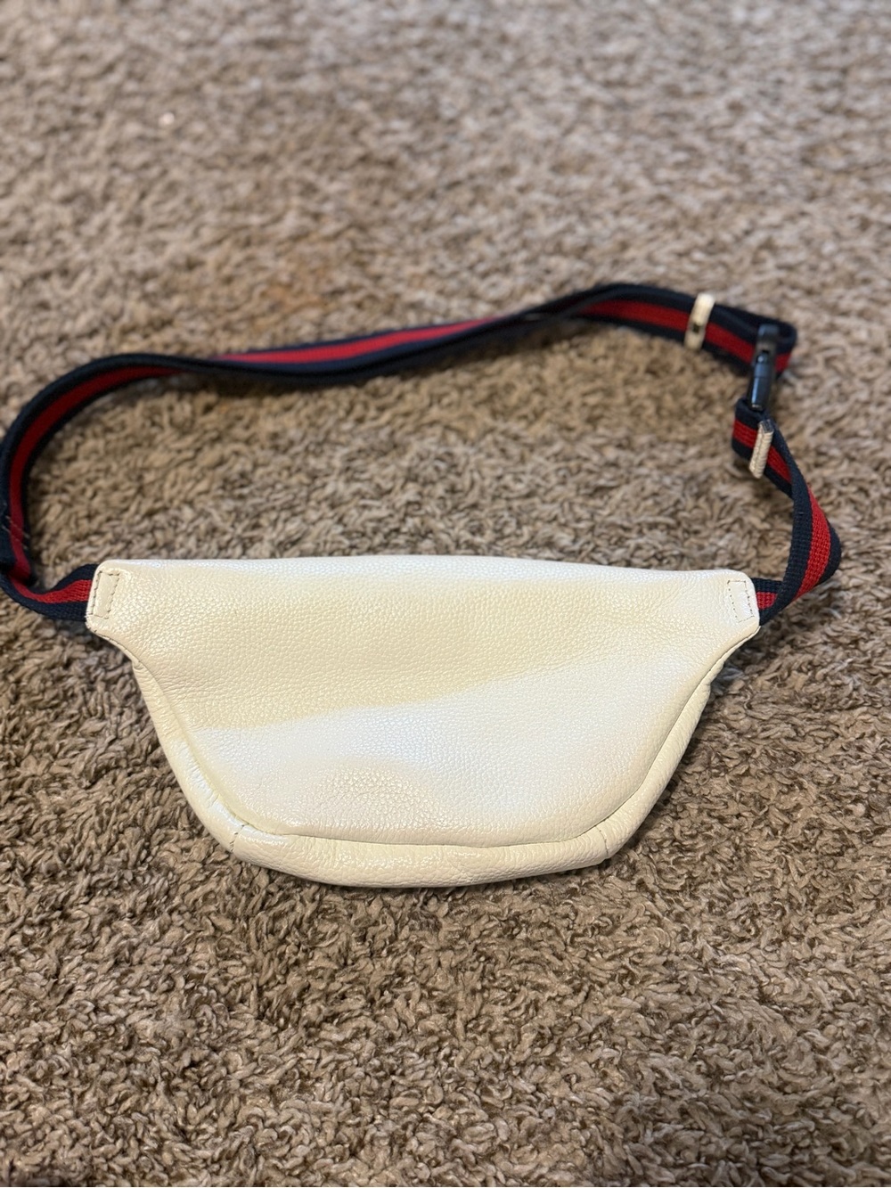Authentic Gucci Beltbag Belt Logo Ivory Leather - Picture 7 of 8